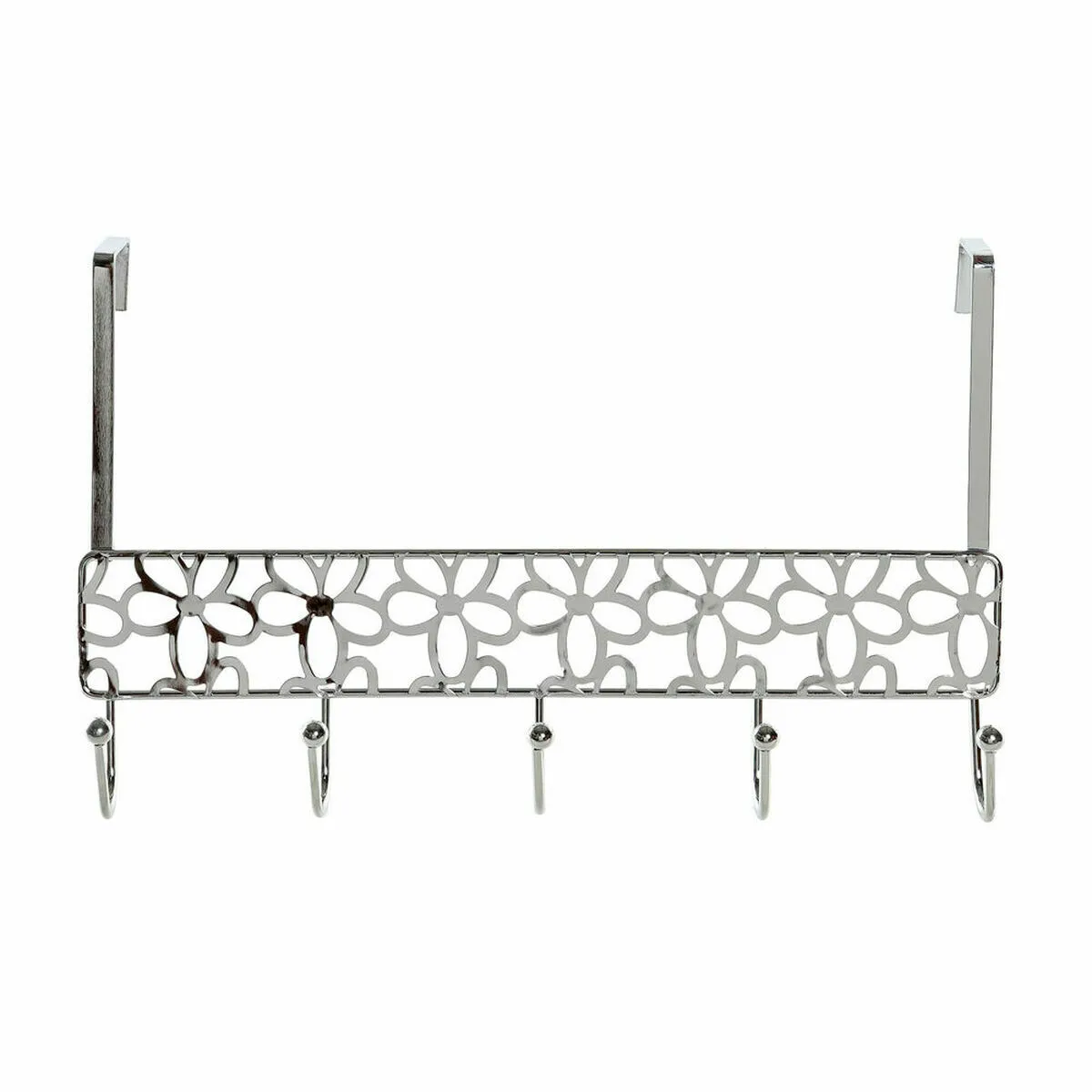 DKD Home Decor Porte-manteaux pour porte - Argenté