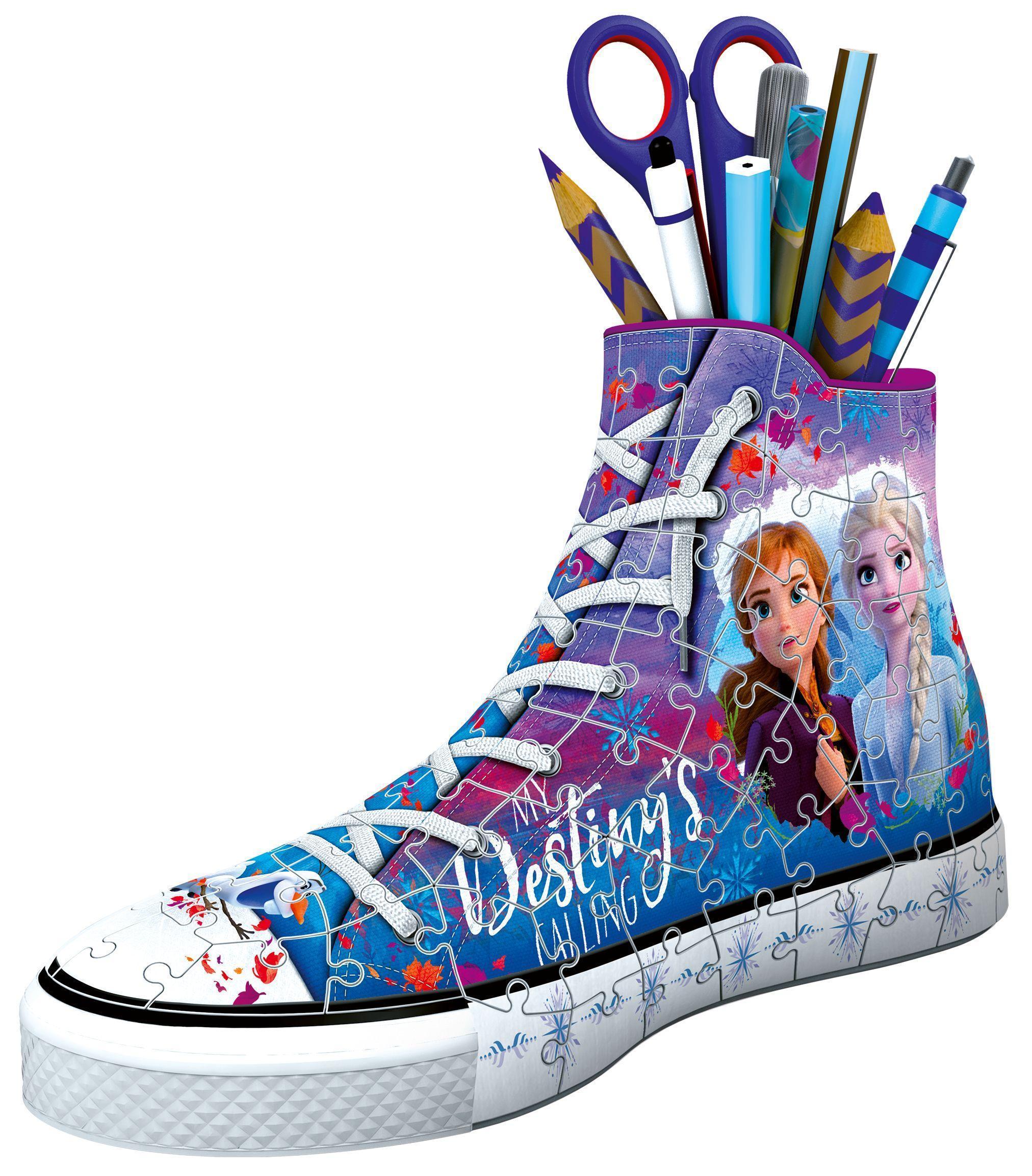 Ravensburger 3D Puzzle 12121 Sneaker  Frozen 2 - Praktischer Stiftehalter