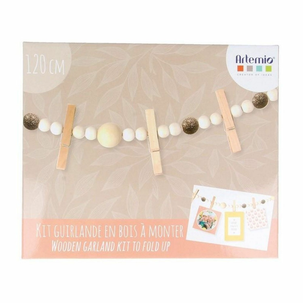 3 coffrets diy décorations de noël - guirlande en bois souvenirs