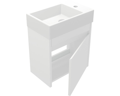 Basano Avellino gastenbadkamermeubelset, wit 54x28 cm