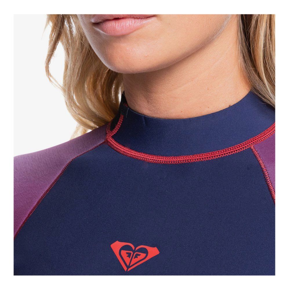 Roxy RISE BZ - Combinaison shorty 1.5mm Femme navy n/red pl/garnet