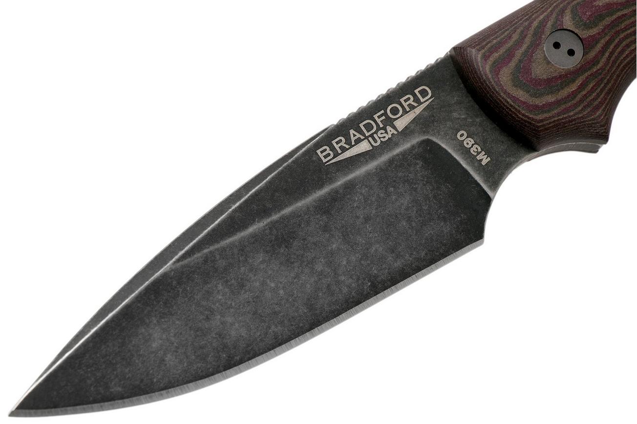 Bradford Guardian 3, 3D Brown-Red Richlite, M390 False Edge Nimbus Knivesandtools Exclusive