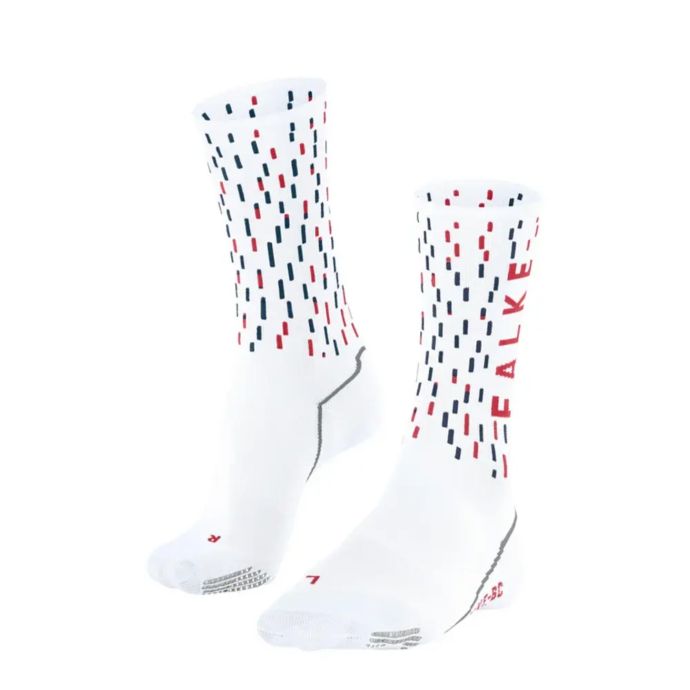 Falke BC Impulse Fietssokken Wit/Blauw/Rood