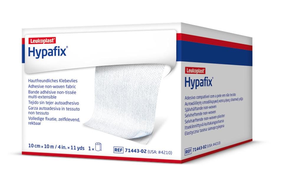 Hypafix hypoallergenes Klebeflies 10 cm x 10 mDie vollflächige Verbandfixierung