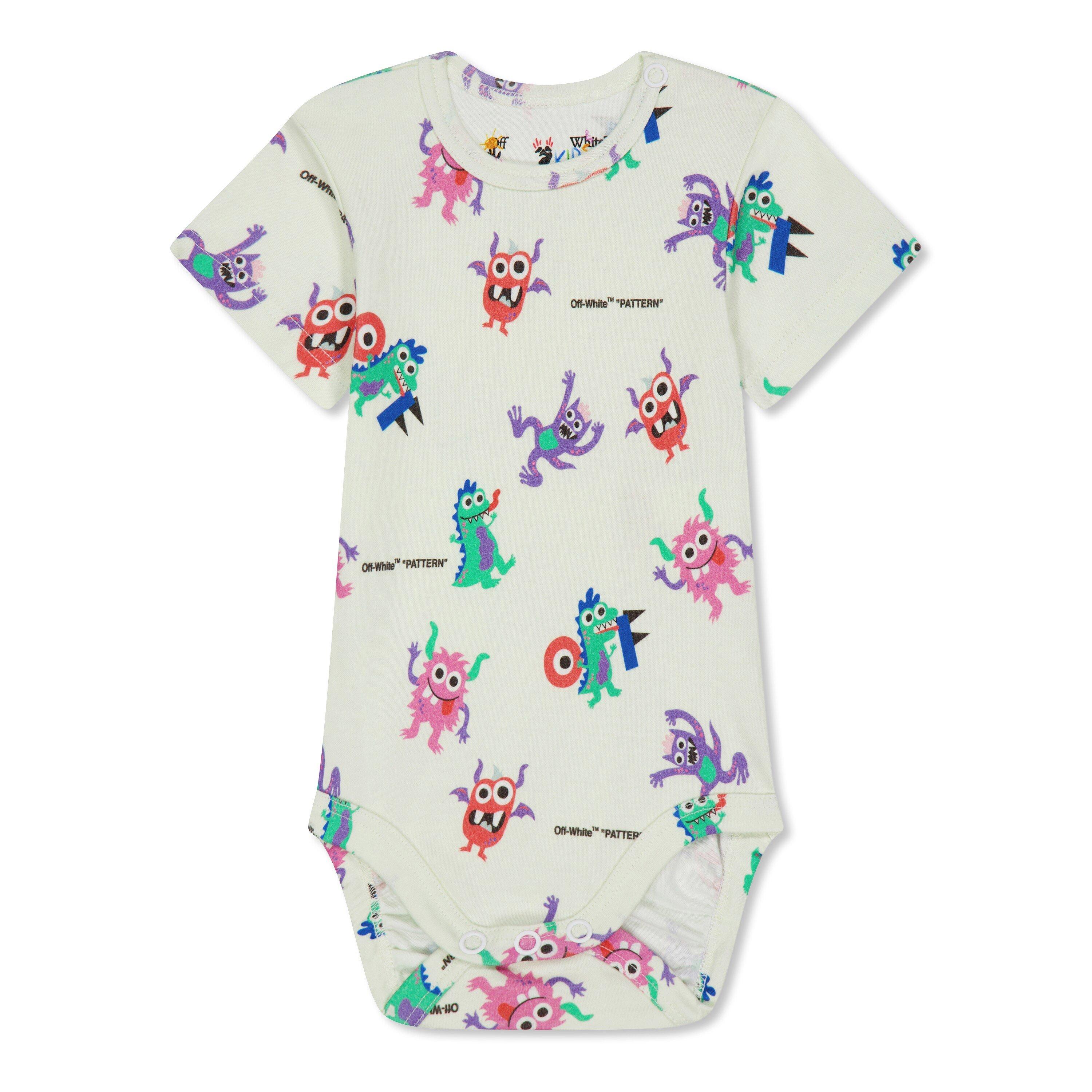 Off White 3-Pack Babygrows Babies