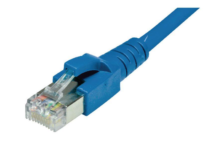 Patchkabel RJ-45 - RJ-45, Cat 6A, S/FTP, 0.2 m, BlauPatchkabel, 0.2 m, Blau