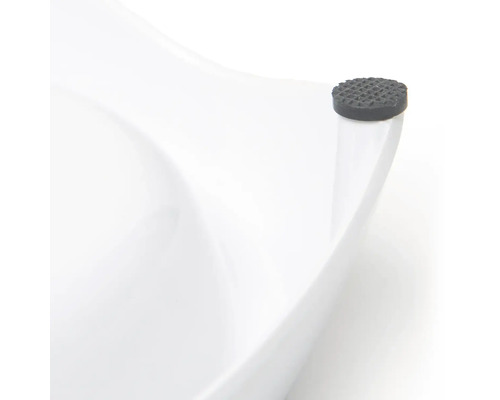 Catit Pixi enkele voerbak, ergonomisch gevormd, vaatwasserbestendig, 200 ml, wit