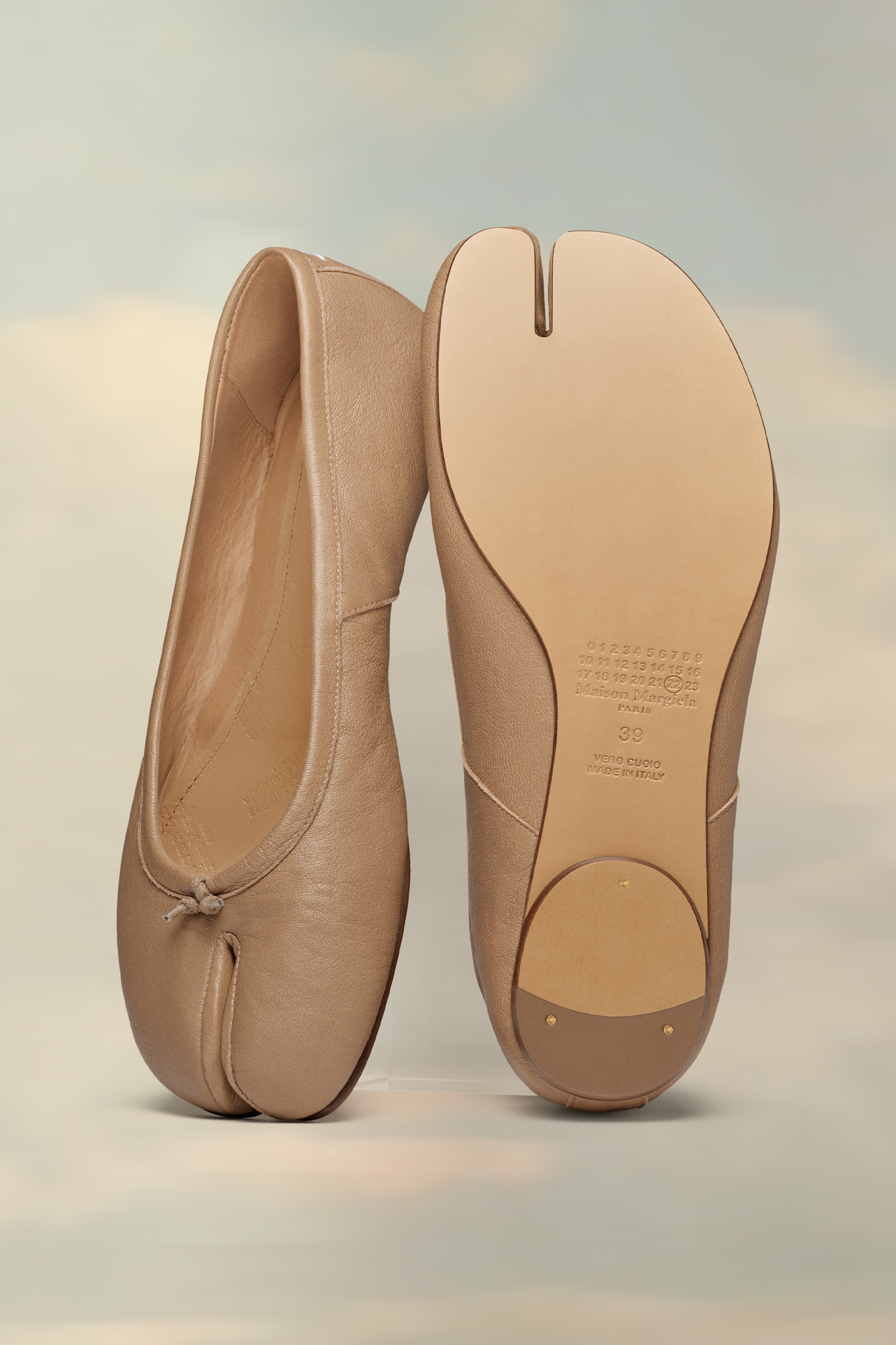 Ballerines Tabi Peau Nude