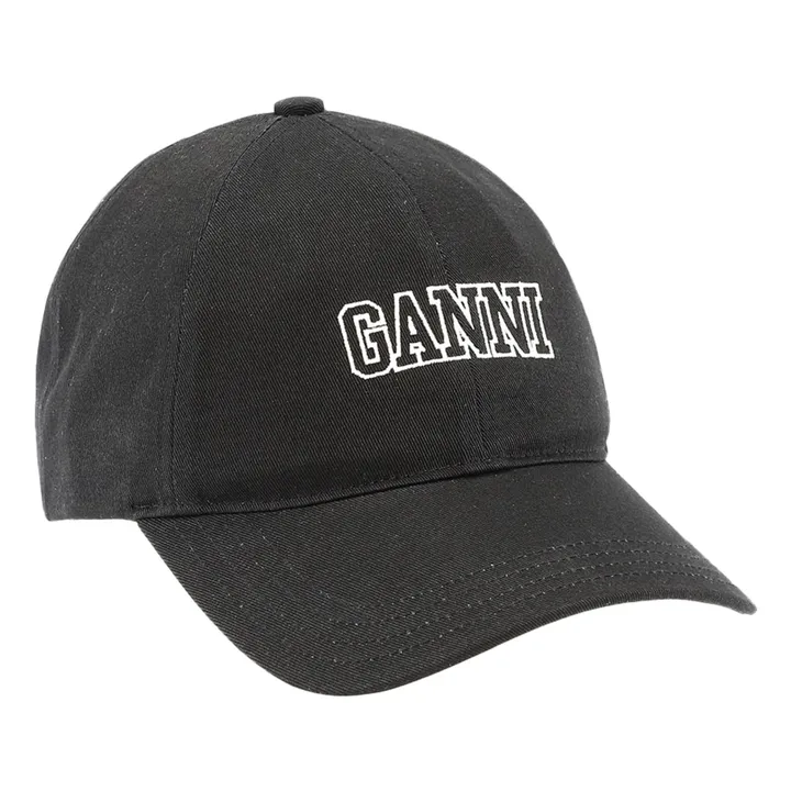Ganni Casquette Software Coton Bio | Noir