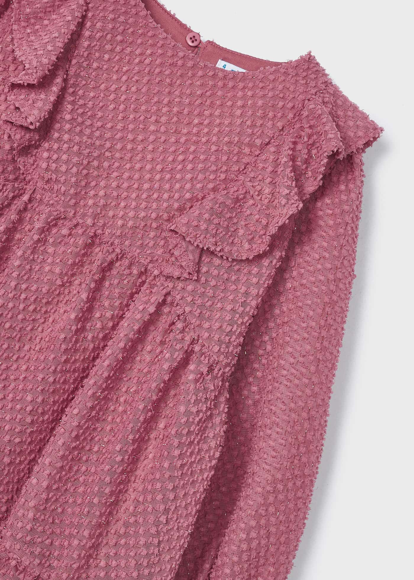 vestido de chiffon plumeti para menina