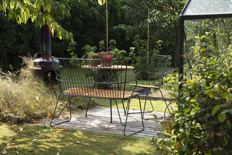 Houe Paon tuinbank zwart