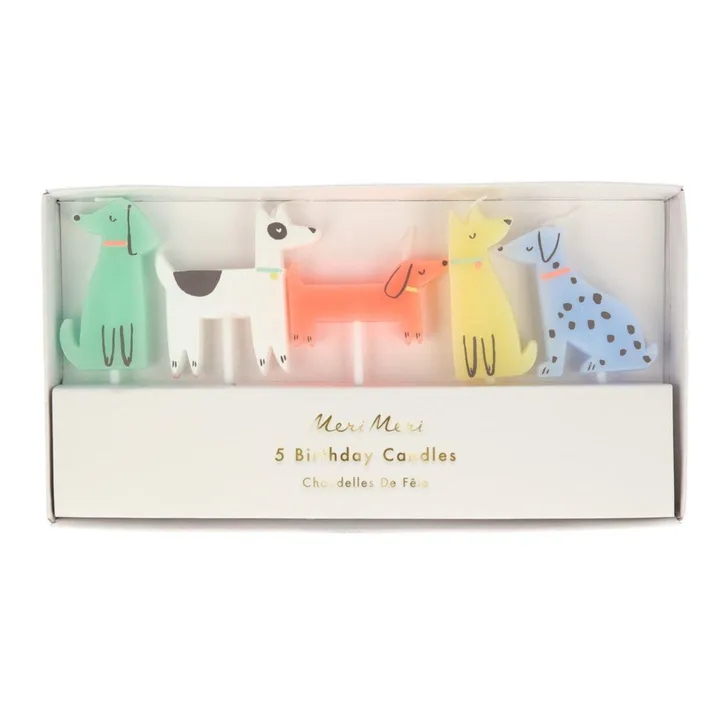 Meri Meri Bougies Chiens - Set de 5