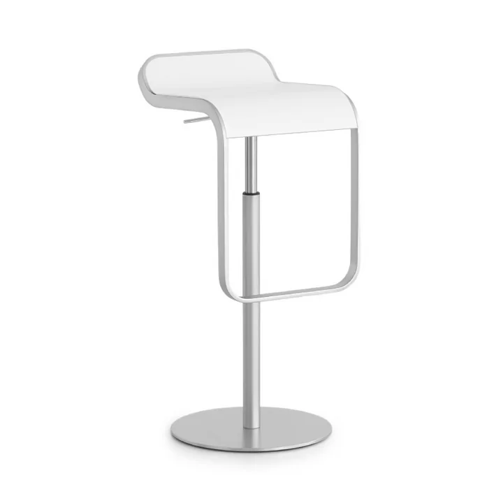 Lapalma - Lem Barhocker (80cm) Gestell verchromt, weiss