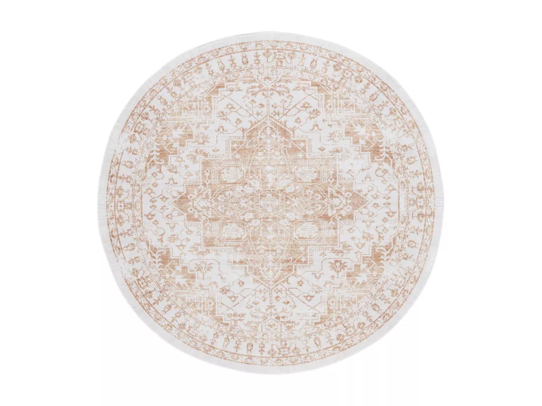 Tapis Beige & Gold 183 X 183 cm - Briella