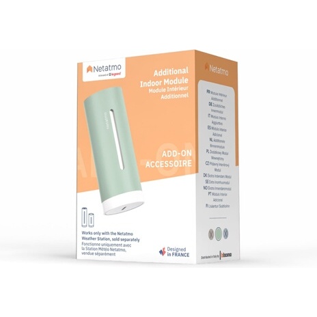 Sonde pour station météo Netatmo Module Interieur Additionnel - Menthe