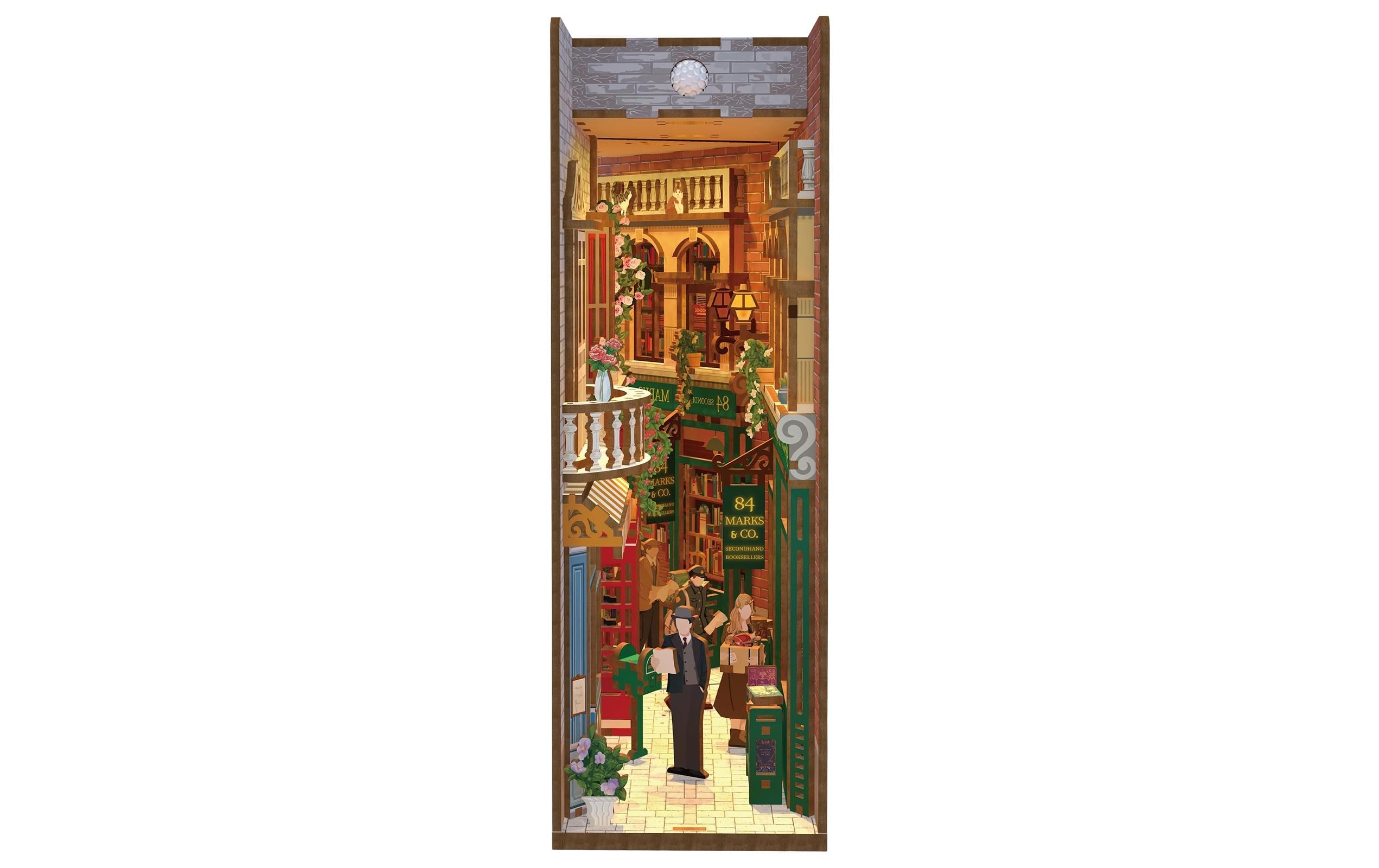 Bausatz Book Nook 84 Charing Cross Road3D-Modell aus lasergeschnittenen Holzteilen