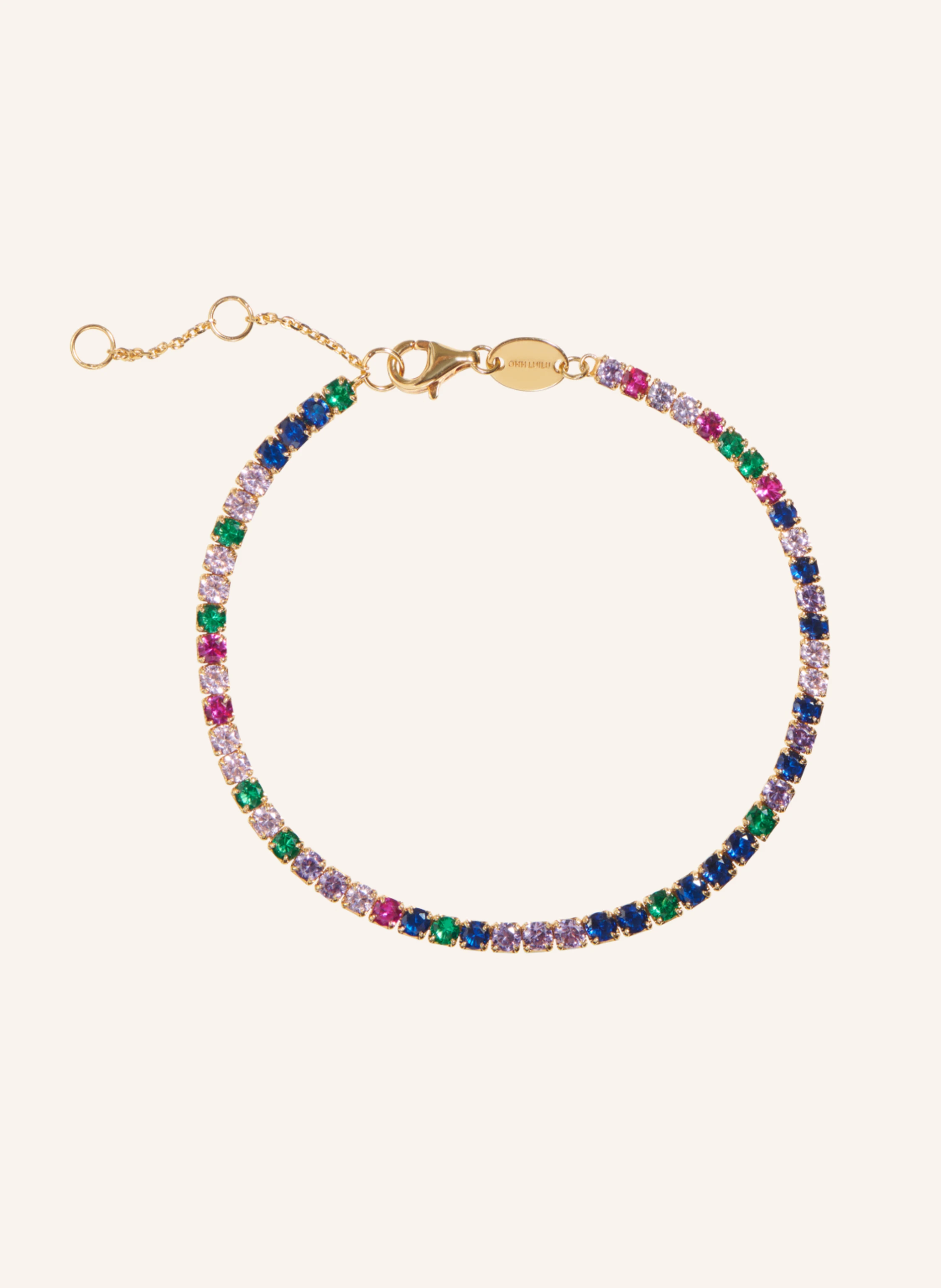 OHH LUILU Armband TENNIS BRACELET RAINBOW by GLAMBOU
