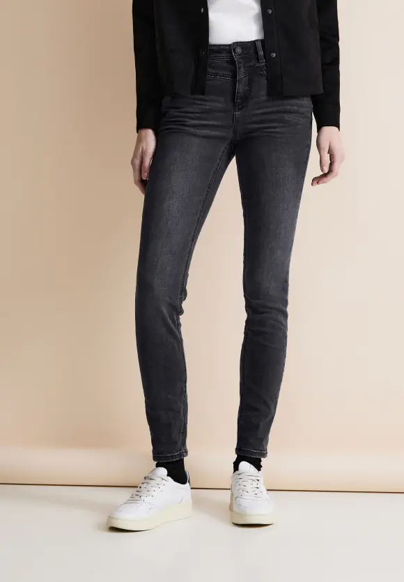 Slim Fit Jeans - soft black wash