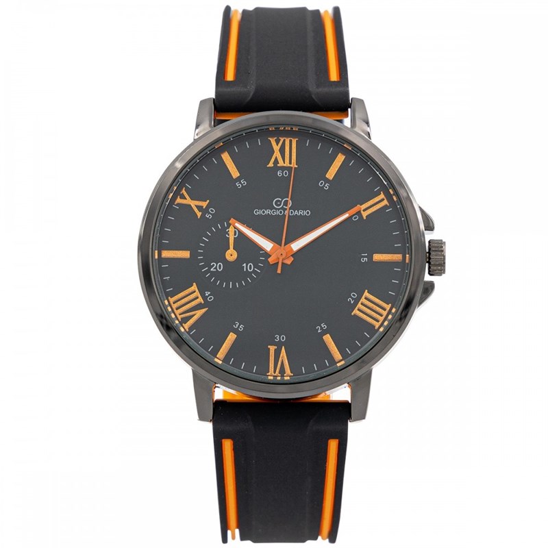 Montre Homme GIORGIO bracelet Silicone Noir