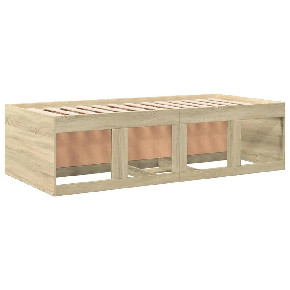 vidaXL - Bed met lades - Bruin - Hout - 90 x 200 cm - Zonder matras