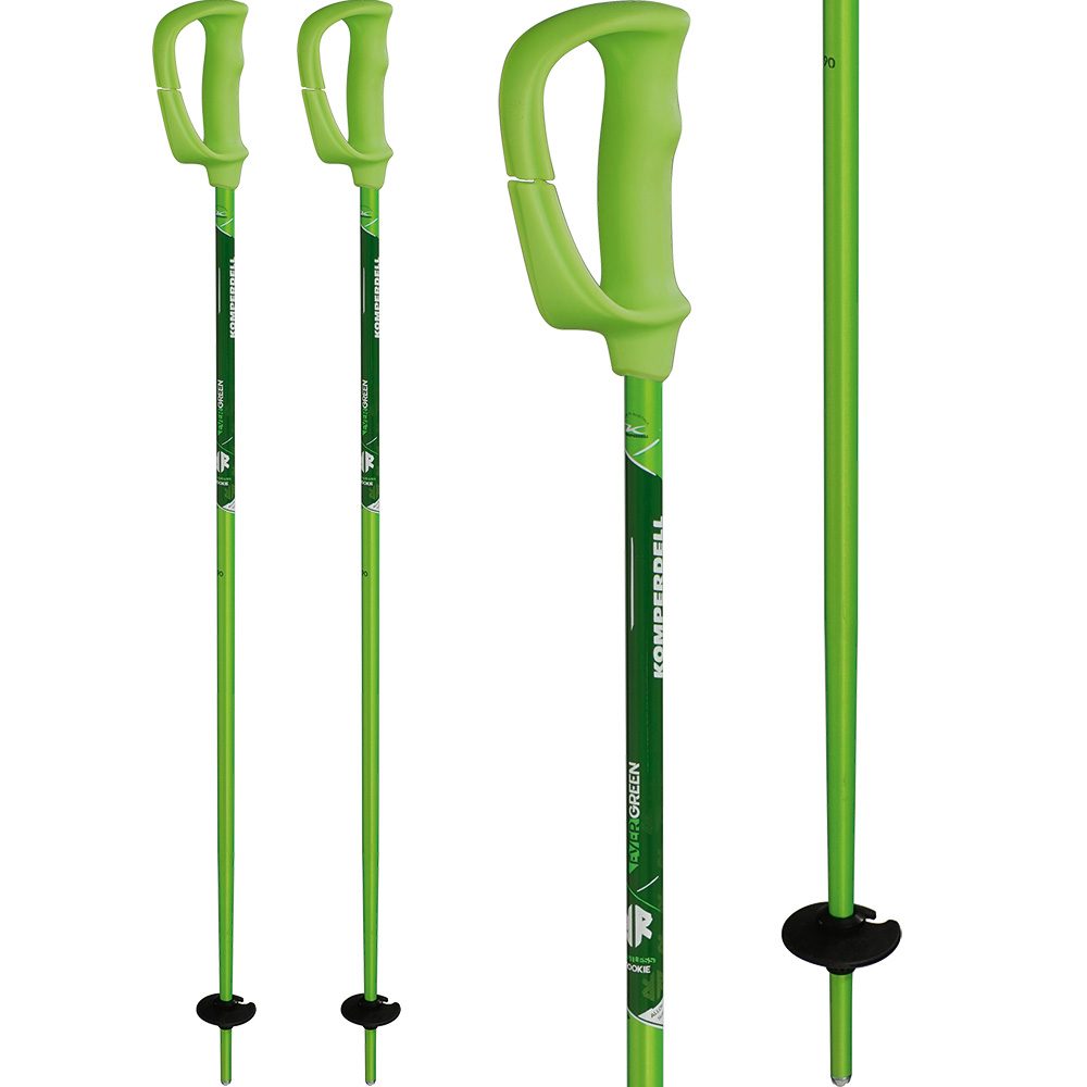 Komperdell Green Rush Alpin Skistöcke Kinder green