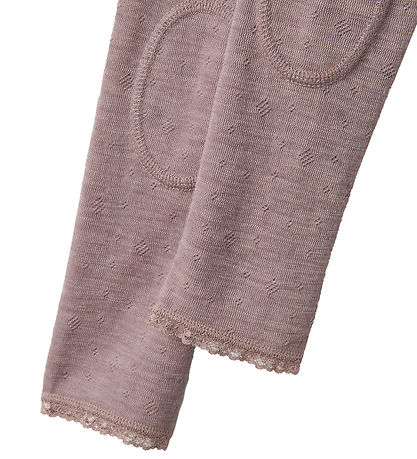 Name It Leggings - Uld - Noos - NmfWang - Purple Dove m. Hulm?ns