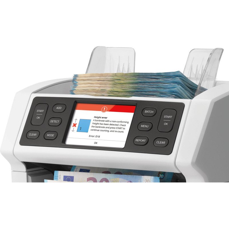 Safescan Compteuse de billets, avec détecteur de faux et comptage de valeur 2865-S