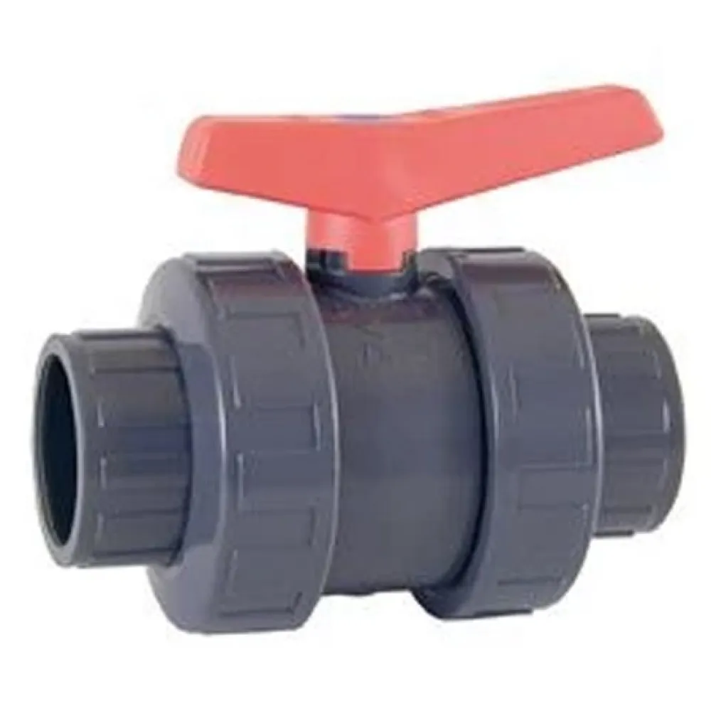 Cepex 02490 Ø50 Standard-Kugelhahn Innengewinde mit Lösungsmittelmuffe O-Ringe aus FPM mit grünem Punkt