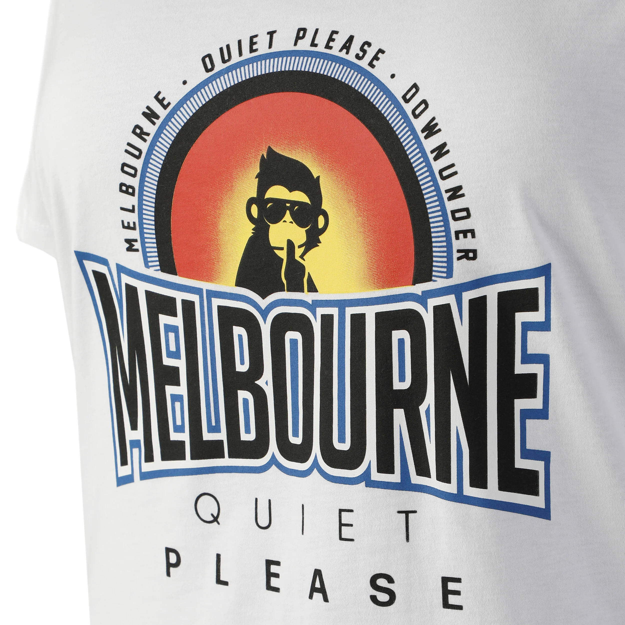 Quiet Please Melbourne Sunrise T-shirt Femmes - Blanc , Multicouleur