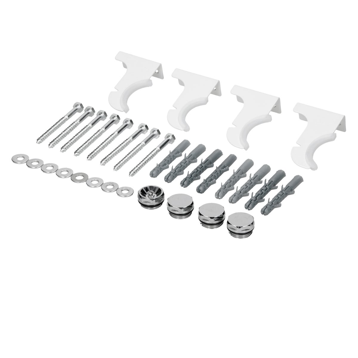 ECD Germany Stella Horizontale Paneelradiator 630 x 865 mm - Wit - Zijaansluiting - Enkellaags - Vlakke radiator Badkamerradiator Design Vlakke radiator Designradiator Verwarmingspaneel