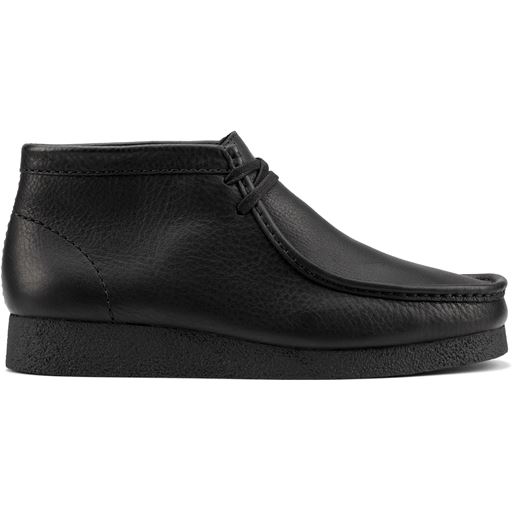 Clarks WallabeeEVO BT G Sko, Black Leather, 42