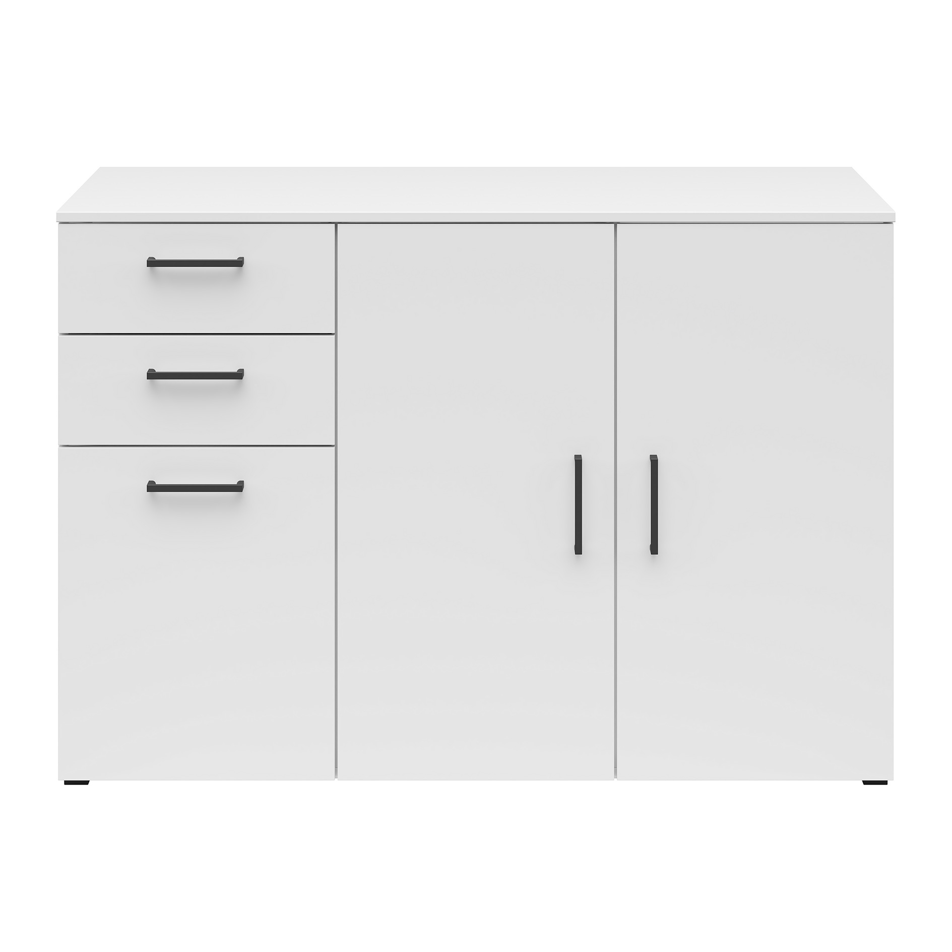 Sideboard - weiß - 120 cm breit - XL-Tiefe