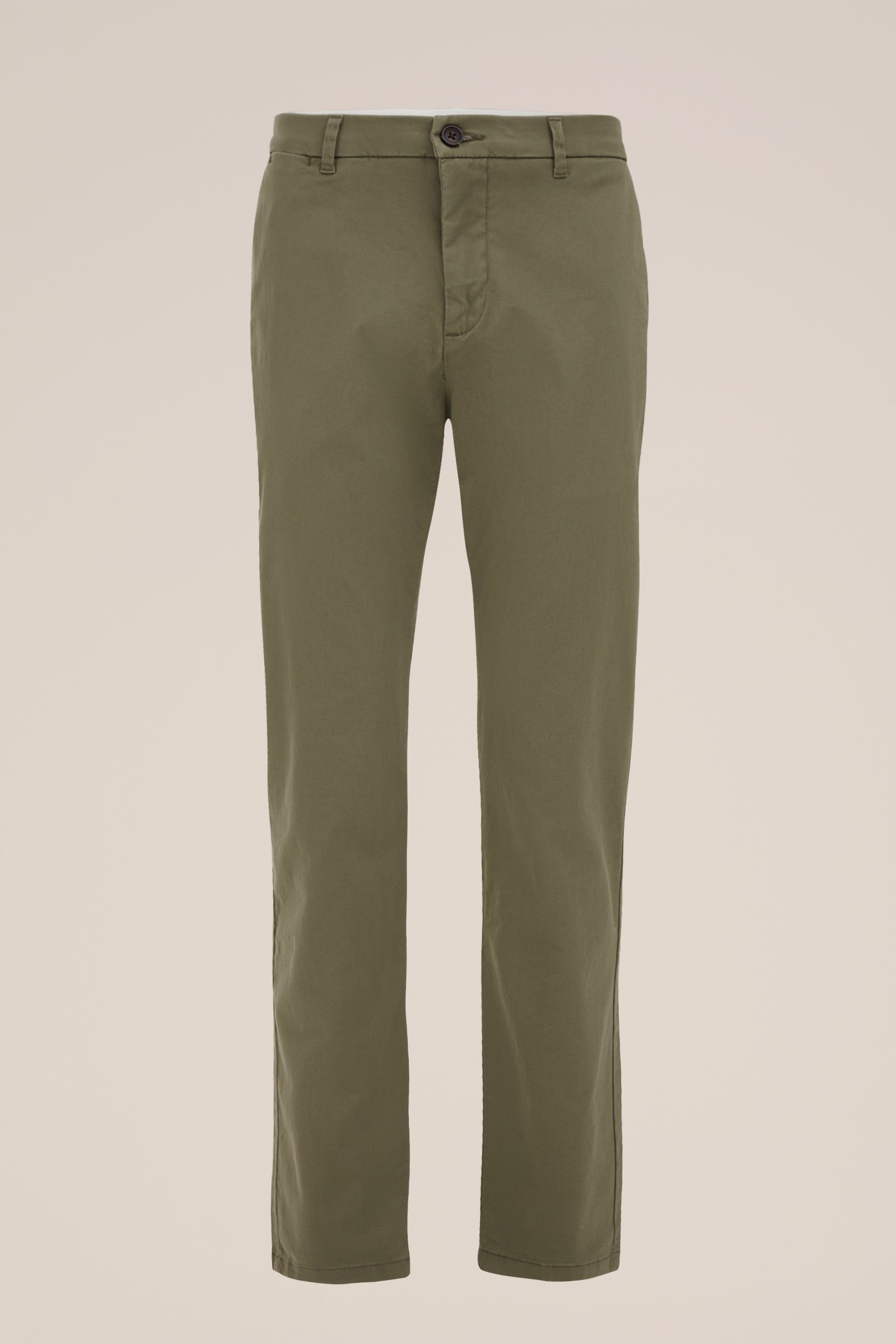 slim fit chino met stretch Fundamentals Olijfgroen