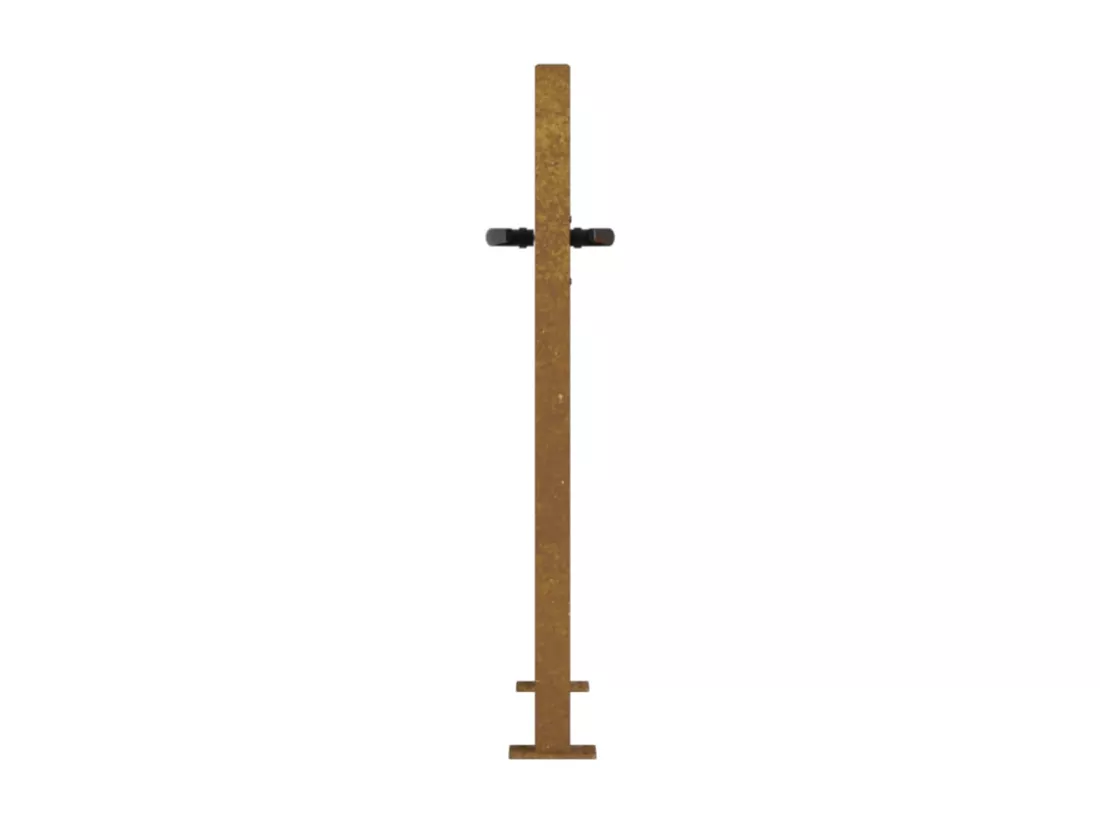 Portail de jardin 105x105 cm acier corten