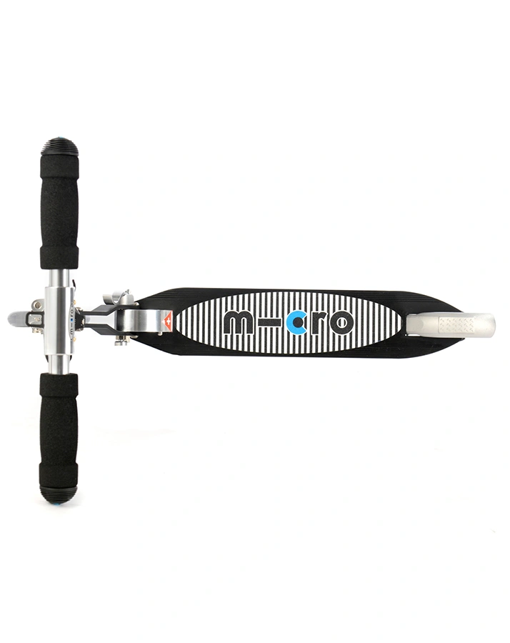 Kinder-Scooter MICRO SPRITE – SPECIAL EDITION gestreift in schwarz