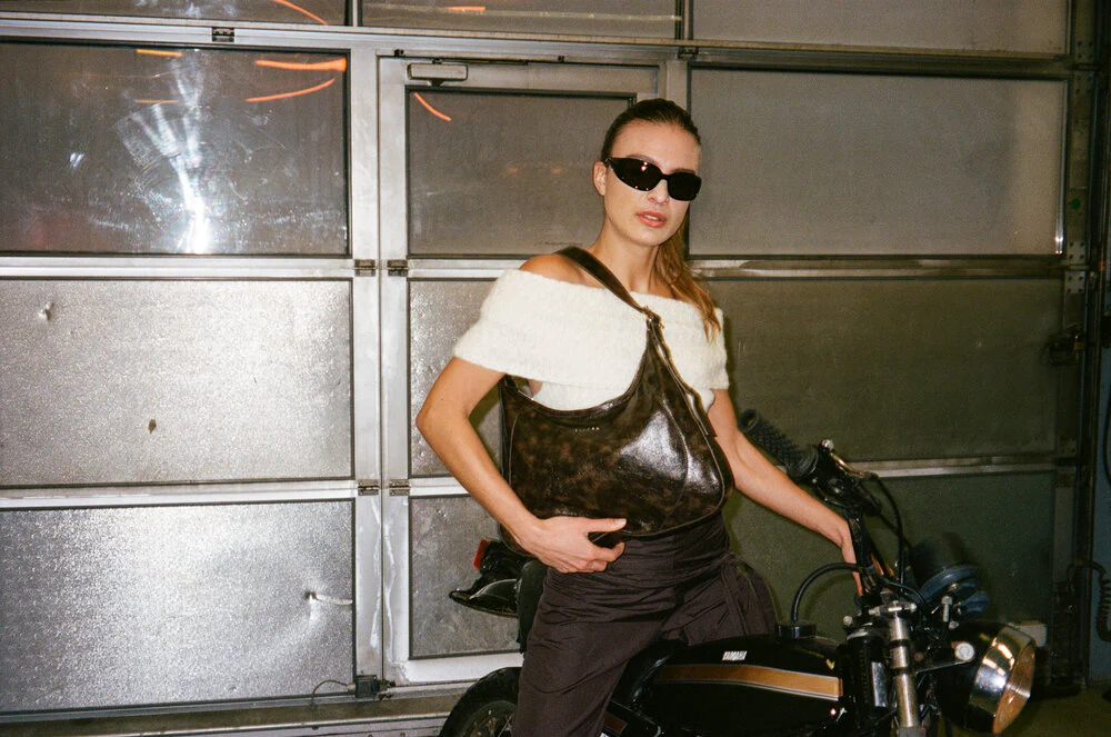 Silfen  Ellie crossbody taske - Brown Cracked
