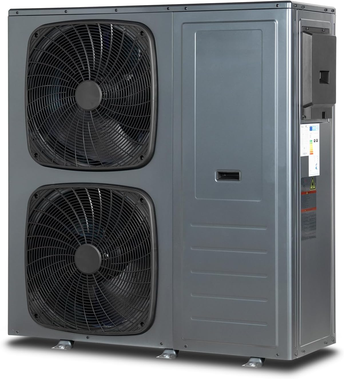 SMETA 14kW Monoblock Wärmepumpe - Luft Wärmepumpe Wasser, 3-in-1 Heizen Kühlen 75°C Warmwasser, R290, Intelligente Abtauung Frostschutz, Doppelventilatoren, WiFi, A+++, Einphasig & Förderfähig