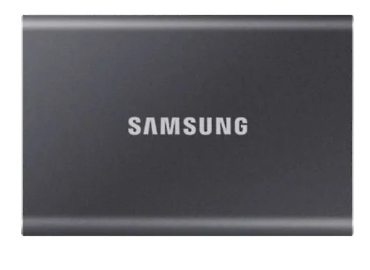 Samsung T7 MU-PC2T0T - SSD - krypteret - 2 TB - ekstern (bærbar) - USB 3.2 Gen 2 (USB-C stikforbindelse) - 256-bit AES - titan grå