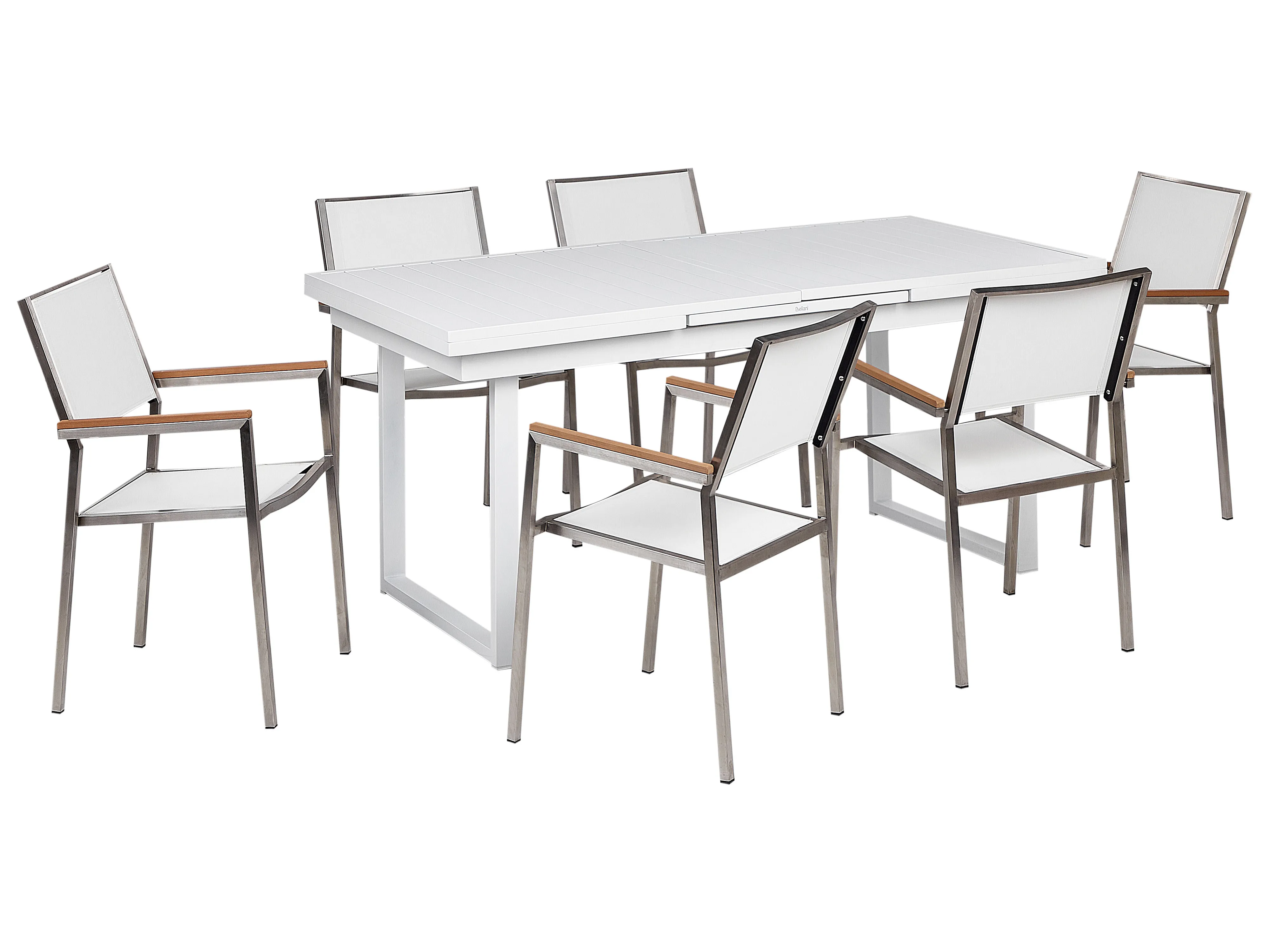 Tuinset 6-zits VALCANETTO/GROSSETO Metaal Wit