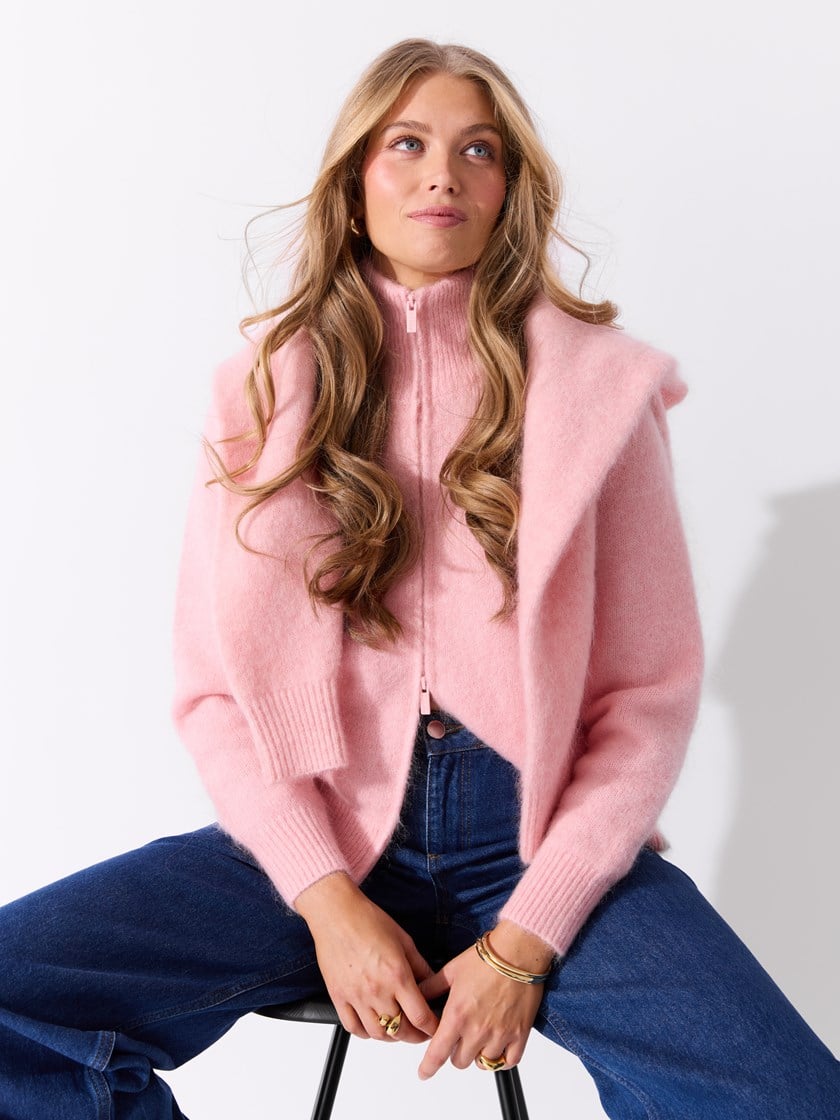 Carmela cardigan Mellow Rose
