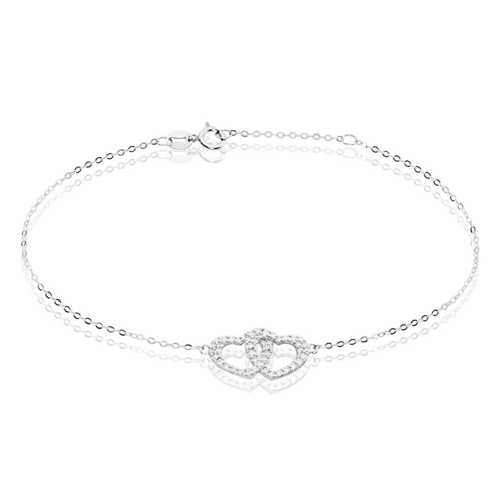 Bracelet Or Blanc Raoula Oxydes De Zirconium