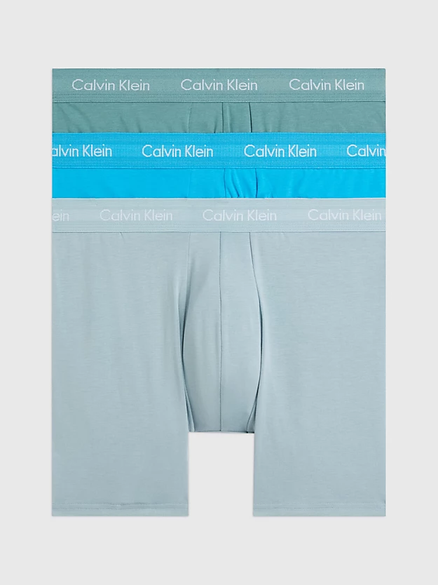 Pacote com 3 Cuecas Boxer Longas - Algodão Elástico