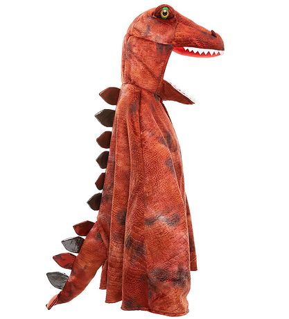 Great Pretenders Udklædning - Kappe -  Grøndasaurus T-Rex - R?d/S