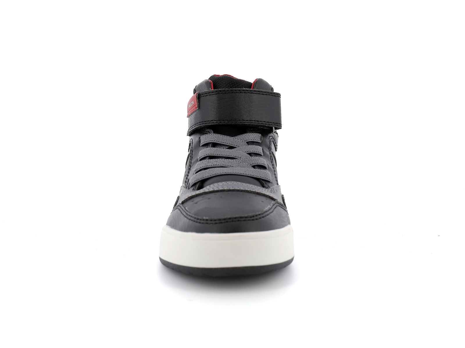 Geox-J PERTH BOY-J167RA Matières combinées Noir Gris