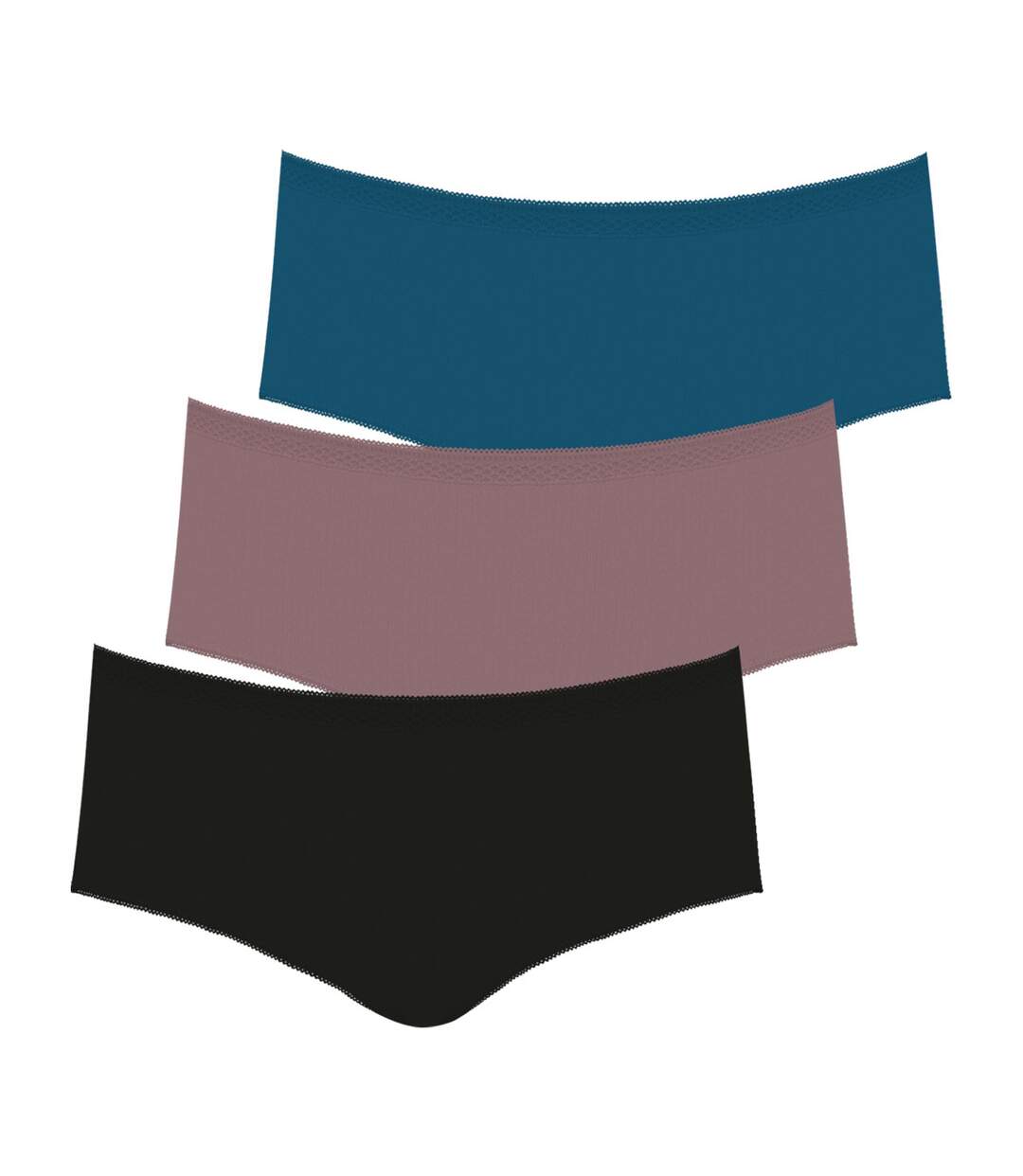 Lot de 3 boxers femme Ecopack Trio Essentiels