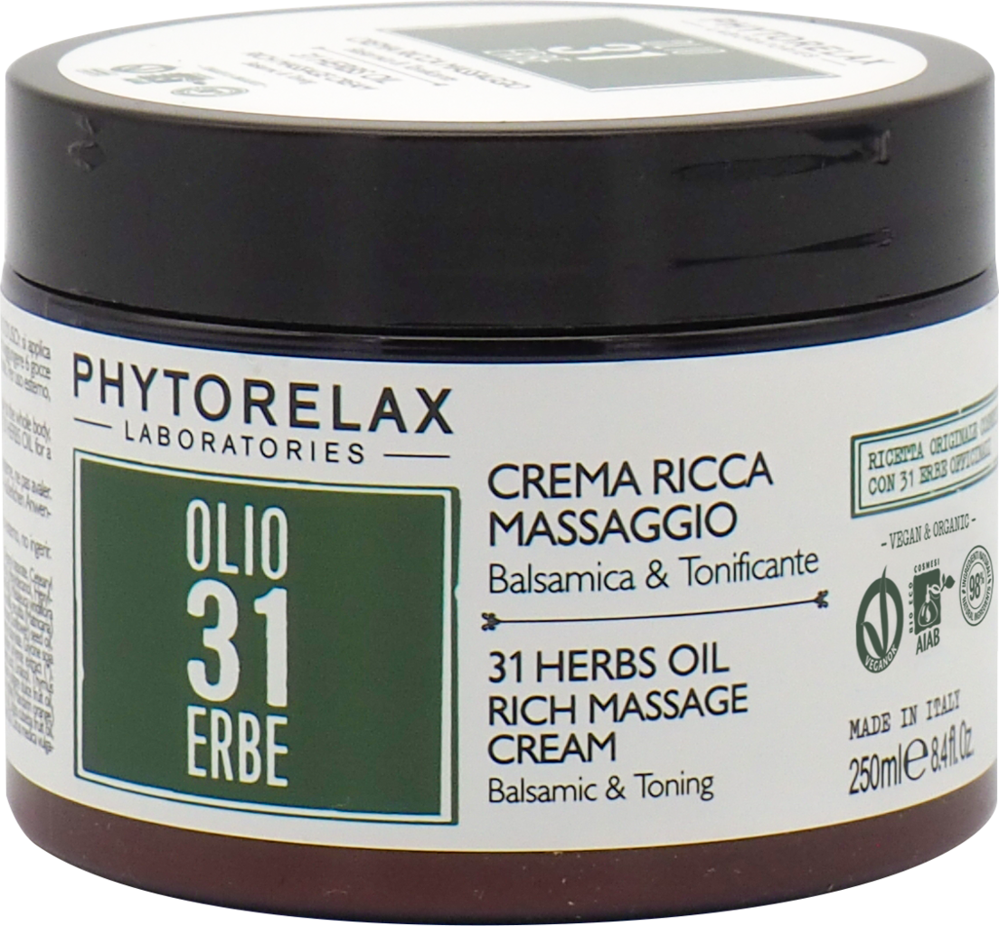 PHYTORELAX LABORATORIES  31 Herbs Oil Rich Massage Body Cream, 250 ml
