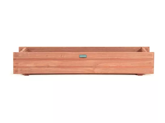 Jardinière Rectangulaire en Bois de SaBois, Lit de Jardin Surélevé Imperméable pour Culture Fruits Légumes, pour Jardin Patio Balcon, 90 x 18 x 15 cm