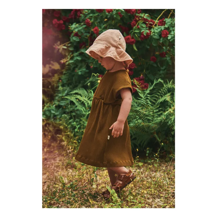 Poudre Organic Robe Dahlia Côtelée | Marron
