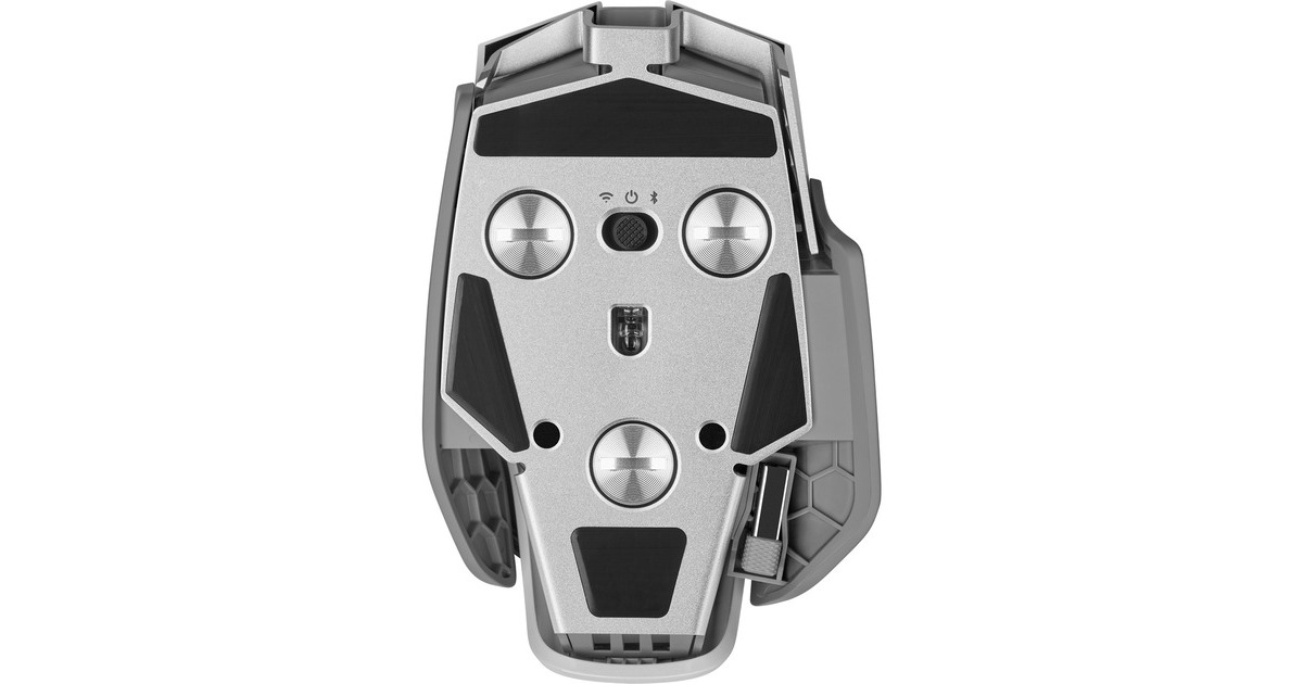 CorsairM65 RGB ULTRA WIRELESS gaming muis  (Wit/lichtgrijs, 26,000 DPI, USB | 2,4 GHz | Bluetooth)