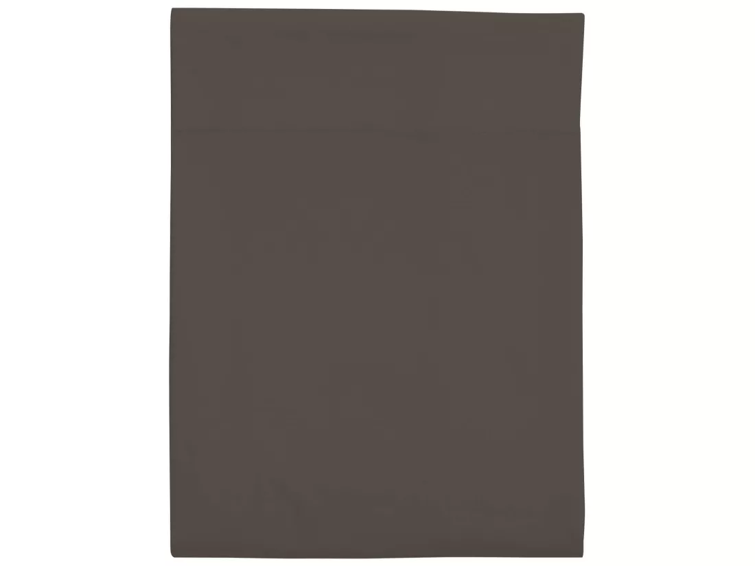 Drap plat 100% coton zinc 270x310 cm
